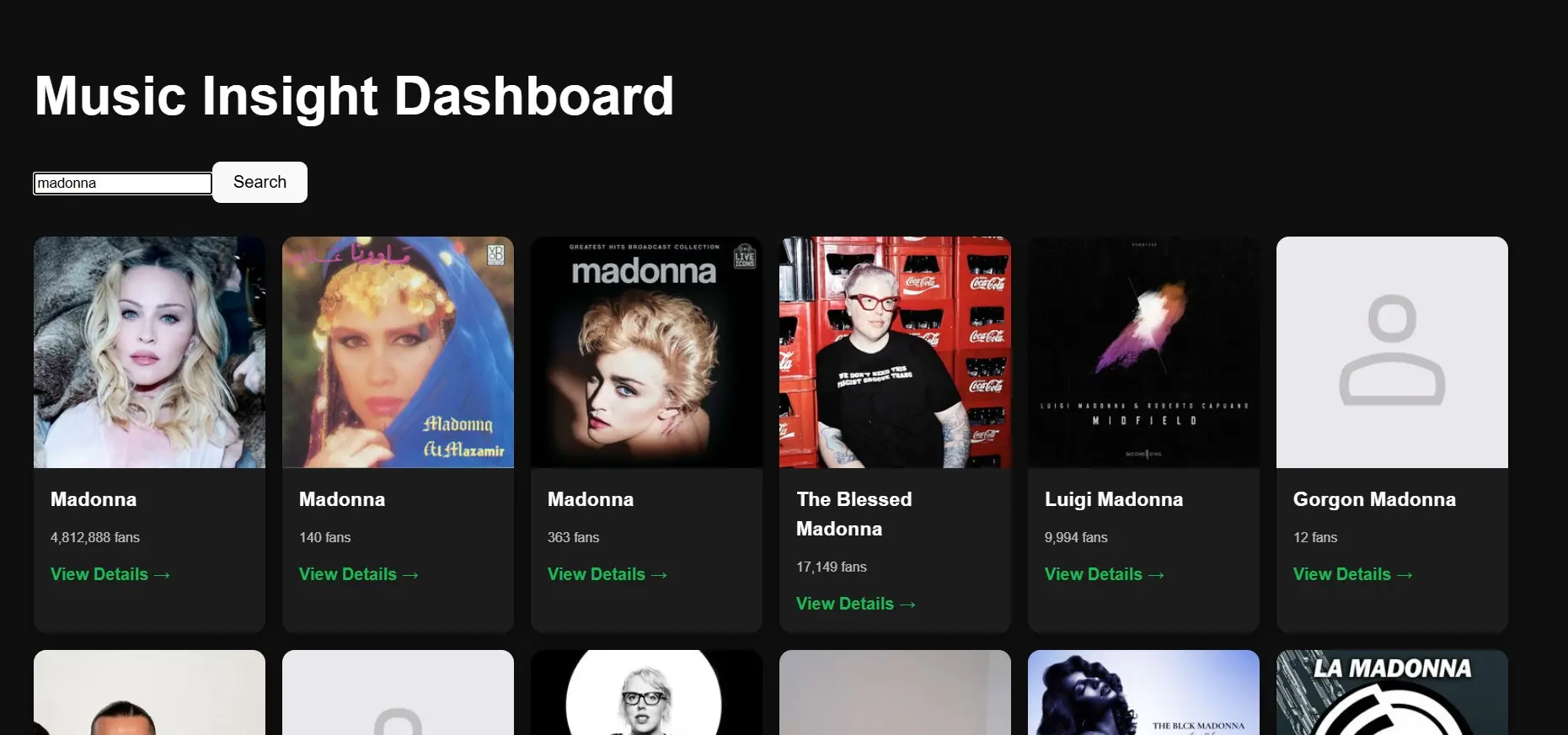 music-dashboard
